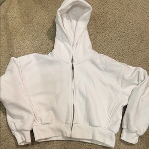 Vuori Classic White Zip-Up Jacket